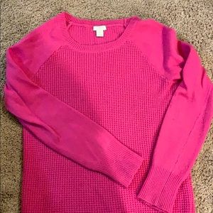 J.crew pink sweater